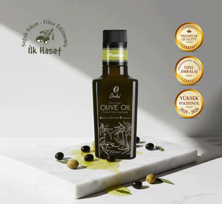 Oribu Premium İlk ve Erken Hasat Soğuk Sıkım Natürel Sızma Zeytinyağı (250 ml)