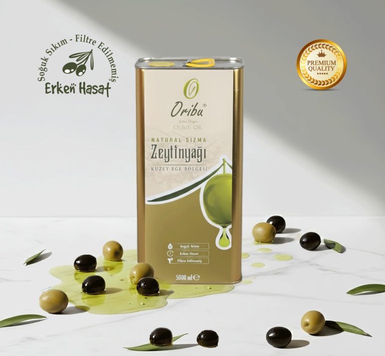 Oribu Erken Hasat Soğuk Sıkım Filtre Edilmemiş 5000 ml Zeytinyağı